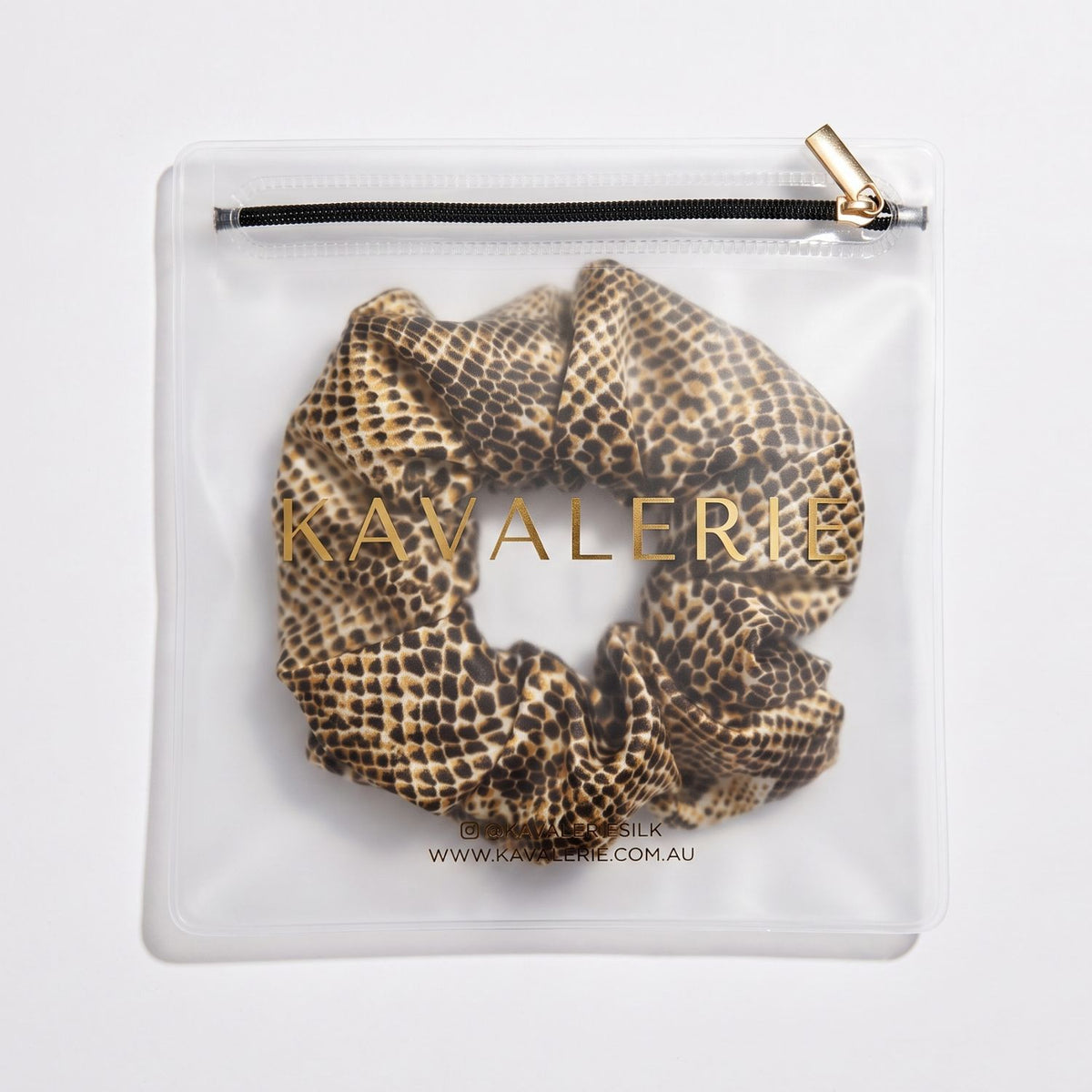 Large Silk Scrunchie Single — Python