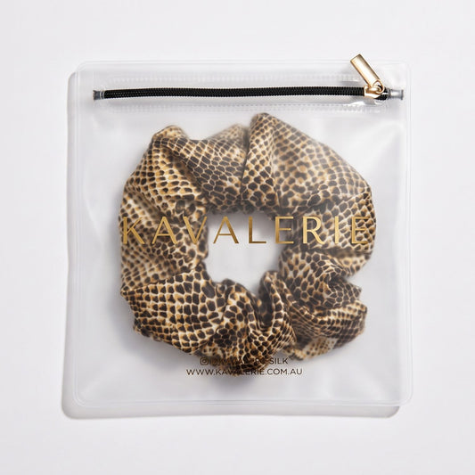 Large Silk Scrunchie Single — Python