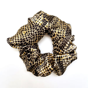 100% Silk Large Scrunchie - Python - Kavalerie - SCRUNCHIE -