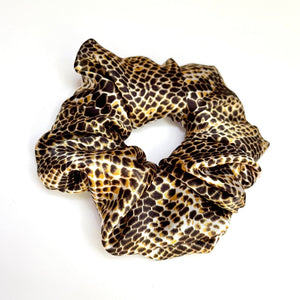 100% Silk Large Scrunchie - Python - Kavalerie - SCRUNCHIE -