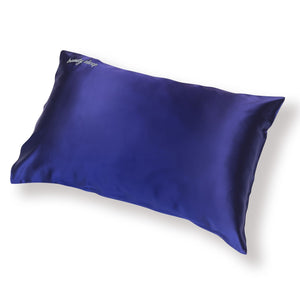 Navy Silk Pillowcase - Queen - Kavalerie - PILLOWCASES -