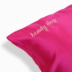 Hot Pink Silk Pillowcase - Queen - Kavalerie - PILLOWCASES -