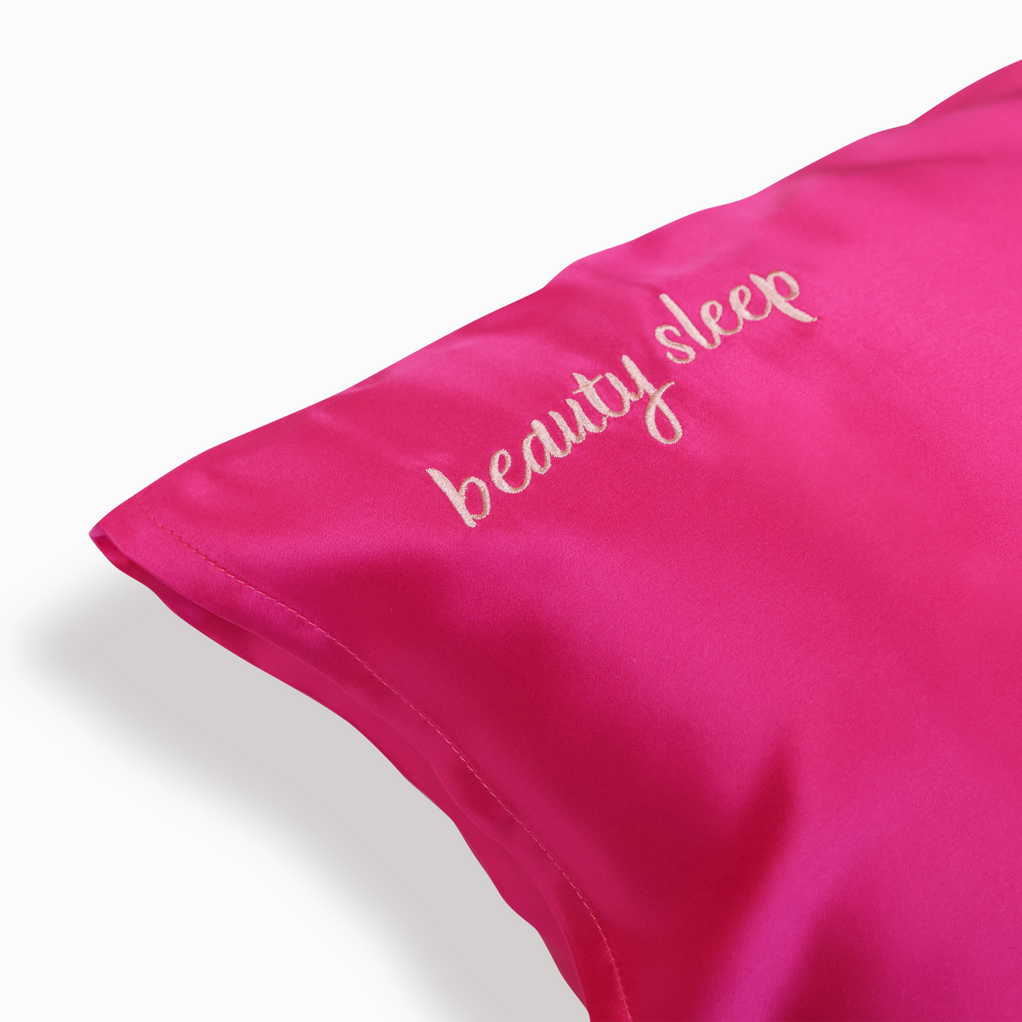 Hot Pink Silk Pillowcase - Queen - Kavalerie - PILLOWCASES -