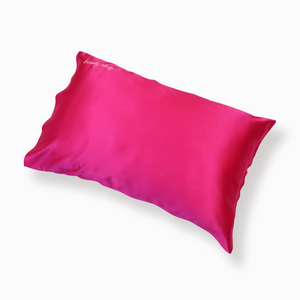 Hot Pink Silk Pillowcase - Queen - Kavalerie - PILLOWCASES -
