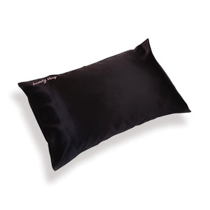 Black Silk Pillowcase - Queen - Kavalerie - PILLOWCASES -