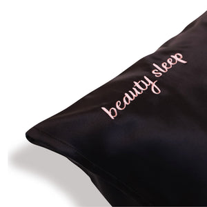 Black Silk Pillowcase - Queen - Kavalerie - PILLOWCASES -