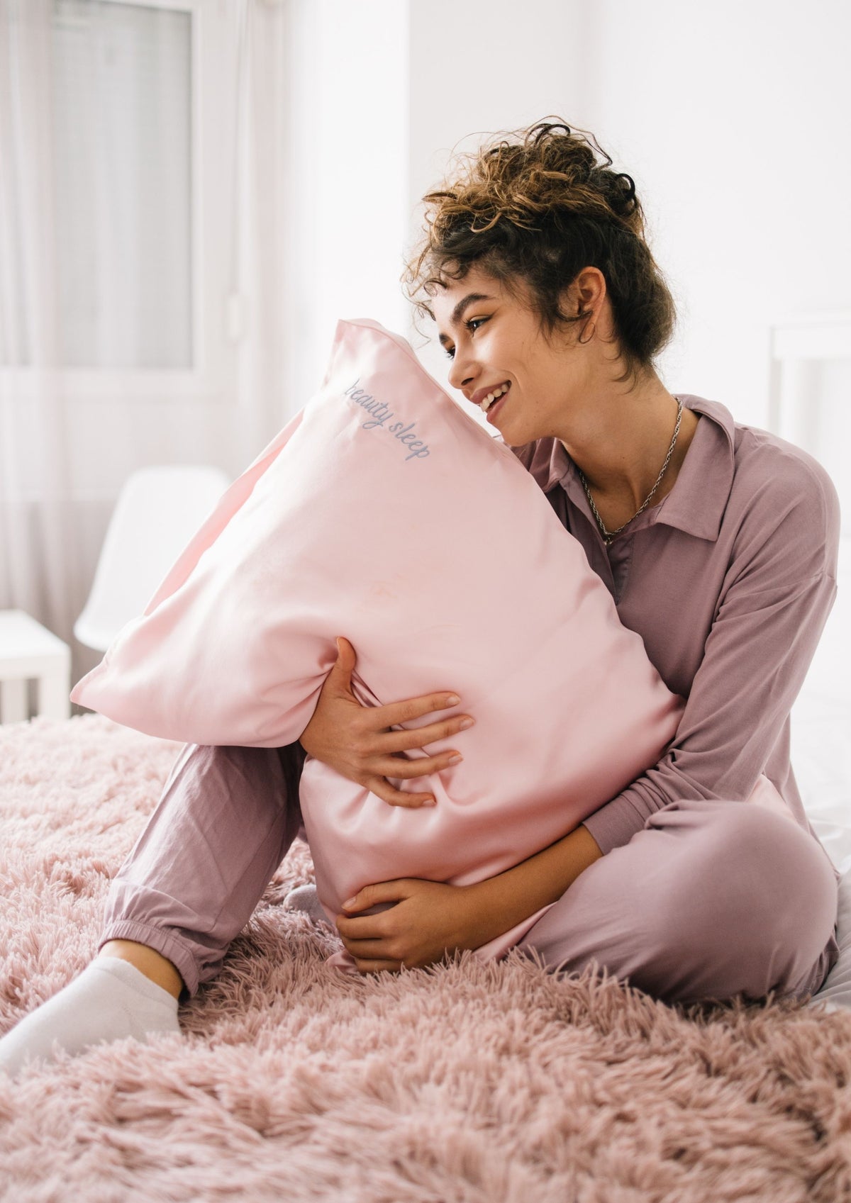 Blush Silk Pillowcase - Queen