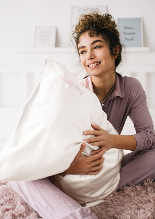 White Silk Pillowcase - Queen - Kavalerie - PILLOWCASES -